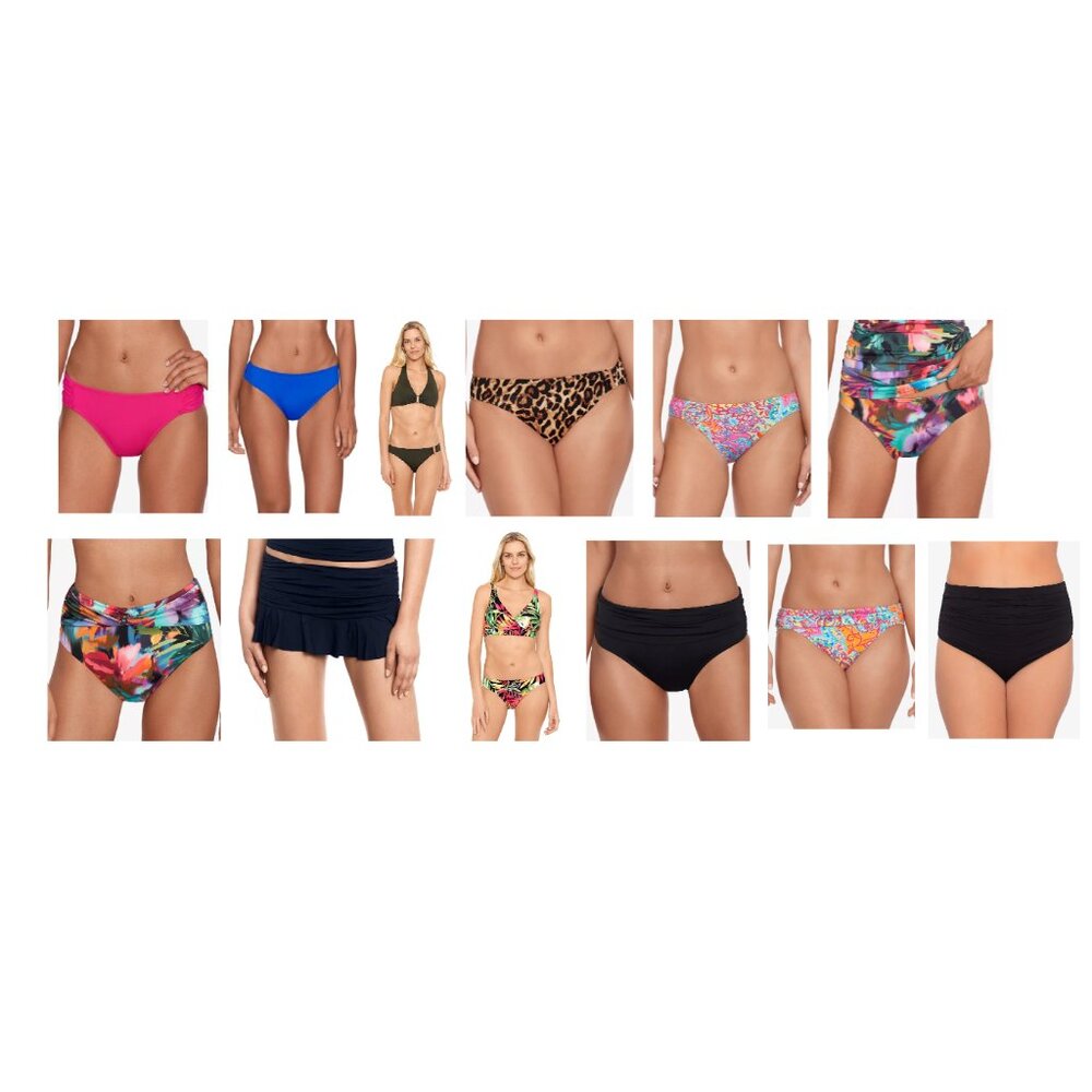 NWT Lauren Ralph Lauren Women's Assorted Bikini Bottoms 4-20W $50-$70 12HL096